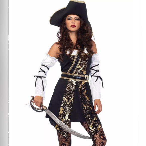 NWT Leg Ave Black Sea Buccaneer Costume Small - Picture 1 of 1